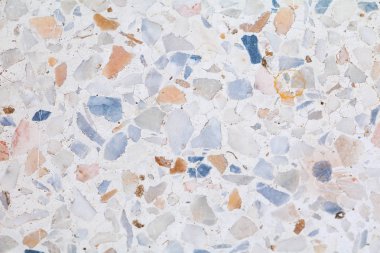 Terrazzo kat desen taş doku. Konsept tasarımı arka planı için