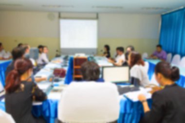 Toplantı iş adamları bulanıklık Semineri Finans eğitim