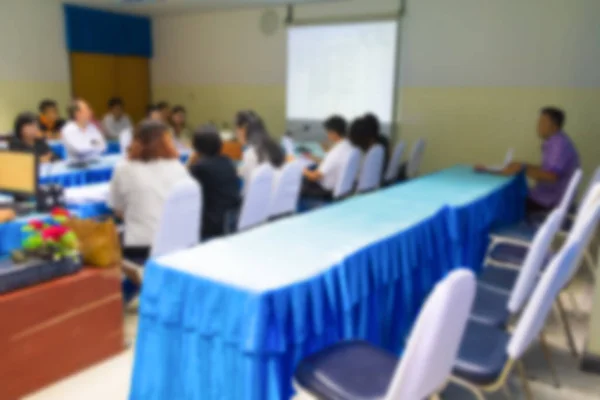 Pessoas de negócios reunião embaçado no seminário de formação financeira — Fotografia de Stock