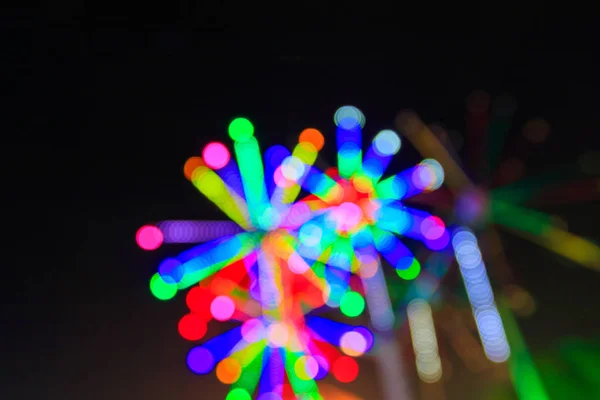 Абстрактный круговой боке фон рождественского света — стоковое фото