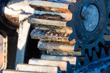 Dişli tekerlekleri su vanası seçin odak alan sığ derinliği ile