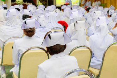 Toplantı odasında seminer ve konferans sunum hemşireler