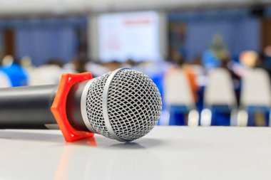 Mikrofon yakından konferans tablo eski kablosuz 