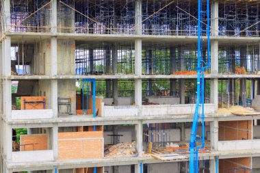 yüksek site işyeri bina inşaat çalışması