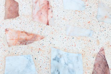 Terrazzo döşeme veya cilalı taş duvar arka plan desen