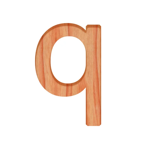 Небольшой деревянный винтаж. строчная буква — стоковое фото