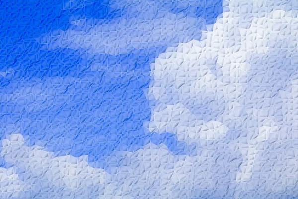 Abstract diepe patroon streep Golf kleurniveau blauw en wit voor achtergrond — Stockfoto