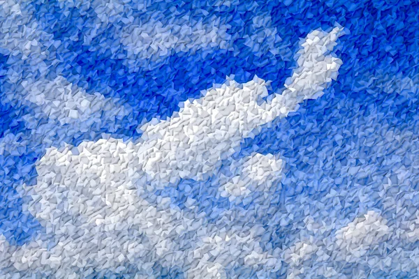 Fondo de patrón abstracto. superficie de color azul y blanco diseño —  Fotos de Stock