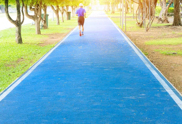 elderly people motion running feet in runner jogging exercise