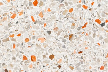 Turuncu kaya Küçük veya mermer olan terrazzo döşeme
