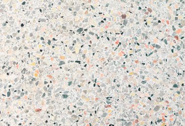 Terrazzo döşeme doku ve renk küçük taş cilalı desen