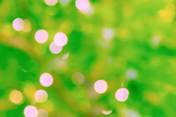 Зеленый боке естественного цвета абстрактный размытый фон Теплый лист — стоковое фото
