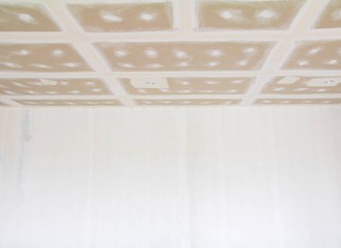 alçı pano tavan yapısı ve alçı harç duvar boyalı temel