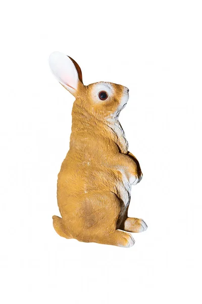 Kaniner Stucco Isolerad Vit Bakgrund — Stockfoto