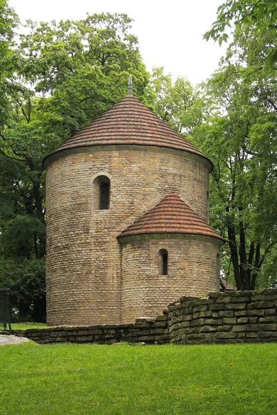 Historické Rotundy Parku Těšín Polsko — Stock fotografie