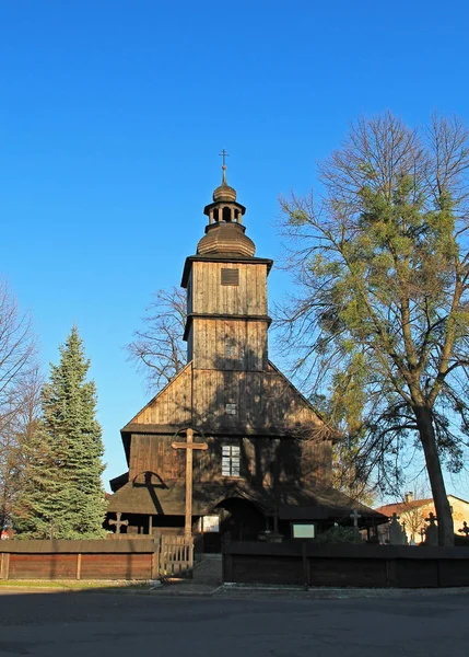 Schöne Alte Holzkirche Sedliste Tschechische Republik — Stockfoto