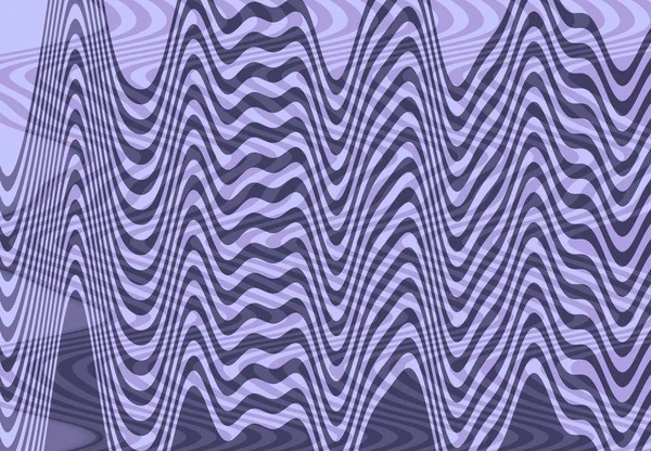 紫色の色調で多くの不規則な波の抽象的な背景イラスト — ストック写真