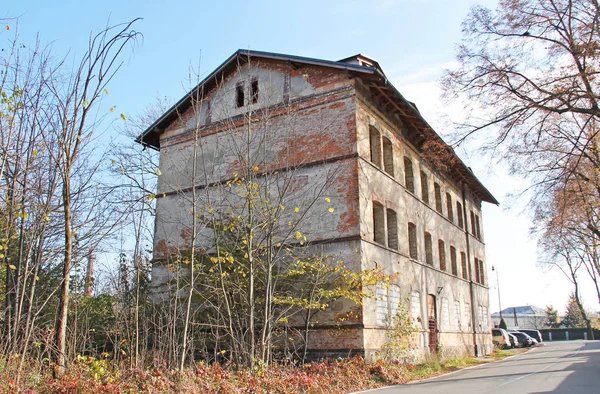 Velha Casa Abandonada Frydek Mistek República Checa — Fotografia de Stock