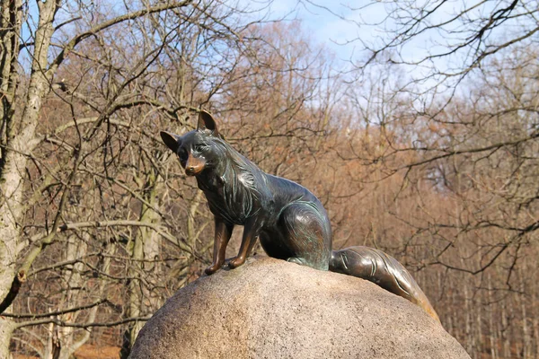 Statue Fox Bystrouska Hukvaldy Czech Republic — Stock Photo, Image