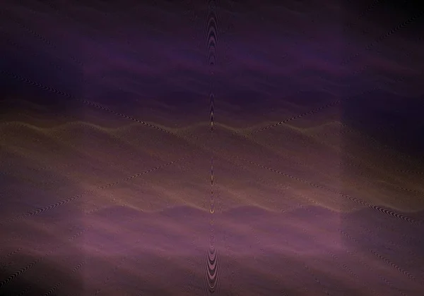波と暗いフレームの柔らかいパターンで暗い紫色の背景 — ストック写真