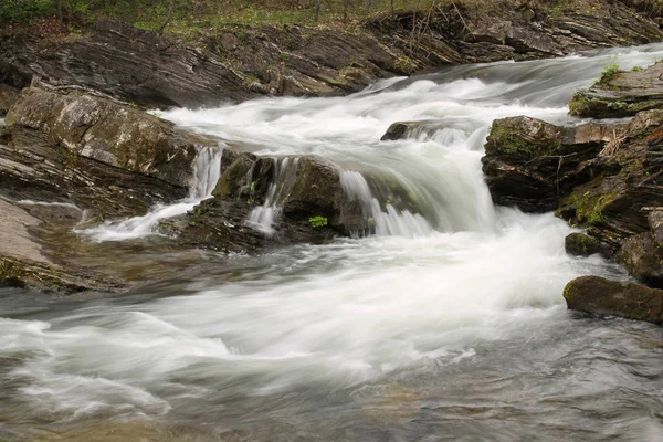 Rapide Sul Fiume Ostravice Beskydy Montagne Repubblica Ceca — Foto Stock