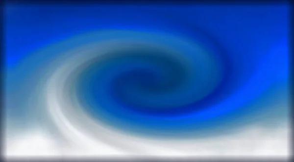 抽象背景与旋转螺旋在蓝色和白色的颜色 — 图库照片