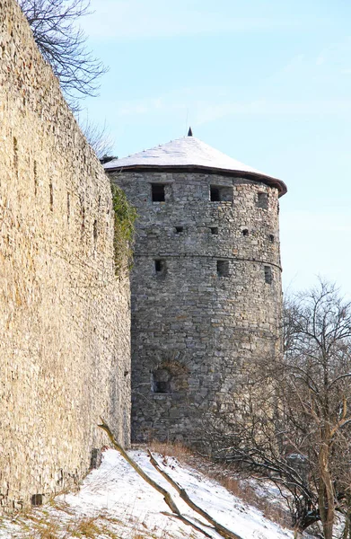 Hukvaldy Slott Vinter Tjeckien — Stockfoto