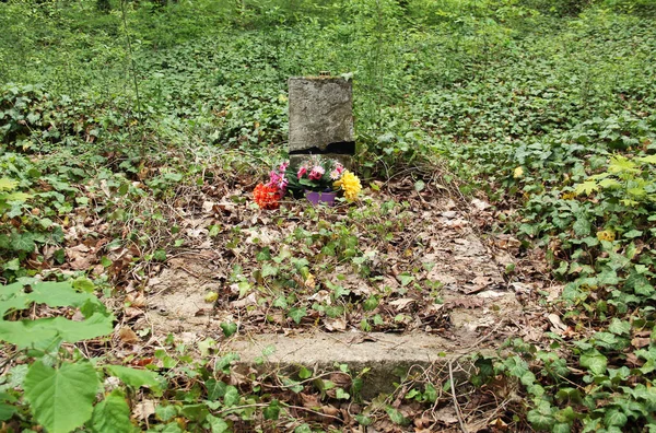 Decorated Grave Old Cemetery Insane People Prague Czech Republic — Stock Photo, Image