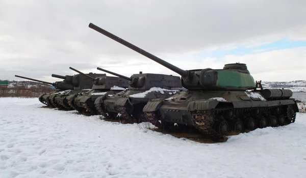 Orosz Tankok Második Világháború — Stock Fotó