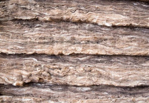 Mineral Wool Stacked Several Layers — Stock Photo, Image