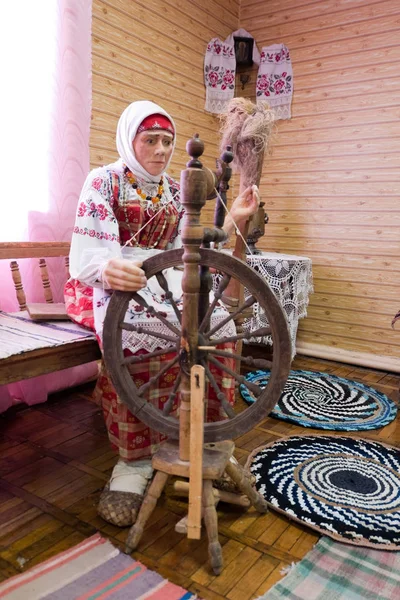 Imitação Vida Rural Cabana Russa — Fotografia de Stock