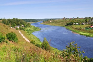Volga Nehri manzarası, Tver bölgesi