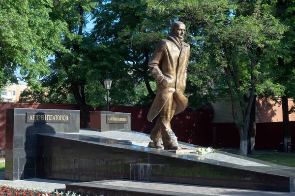 Monumento Escritor Russo Andrei Platonov Voronezh — Fotografia de Stock