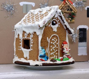 Zencefilli ev tatil için çocuklar tarafından yapılan