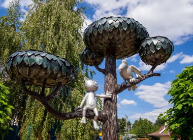 Voronezh, Russia - August 13, 2018: Monument based on the cartoon 