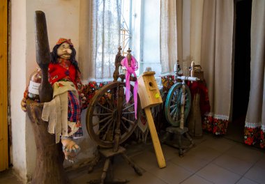 Zadonsk, Russia - August 22, 2018: Exhibits of the shop-museum 