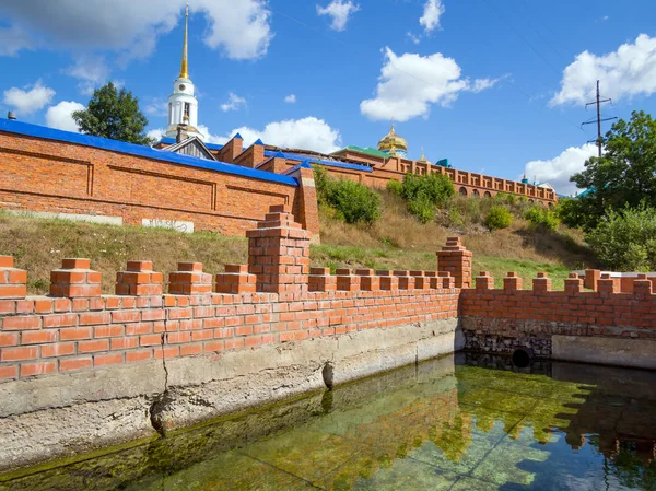 Zadonsk Russie Août 2018 Piscine Ouverte Aux Murs Nativité Zadonsky — Photo