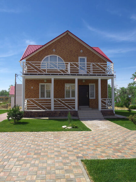 Elton, Russia - June 01, 2014, New cottage Russian resort "Elton" Volgograd region