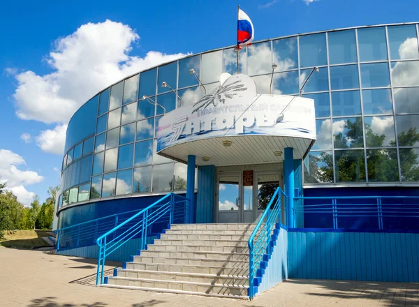 Zadonsk Ryssland Augusti 2018 Pool Byggnad Amber Staden Zadonsk Lipetsk — Stockfoto