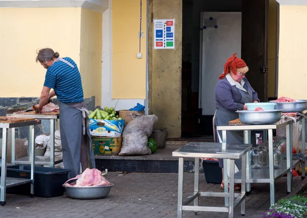 Zadonsk Rusya Ağustos 2018 Şçiler Zadonsky Bogoroditsy Manastırı Zadonsk Taki — Stok fotoğraf