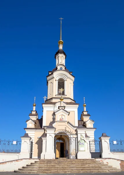 Nelzha Russie Août 2018 Façade Église Saint Nicolas Village Nelzha — Photo