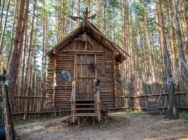 Hut Baba Yaga Parque Atracciones Nelzha Región Voronezh —  Fotos de Stock