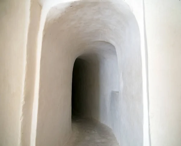 Narrow Corridor Cave Church Nativity John Forerunner Assumption Monastery Voronezh — Stock Photo, Image