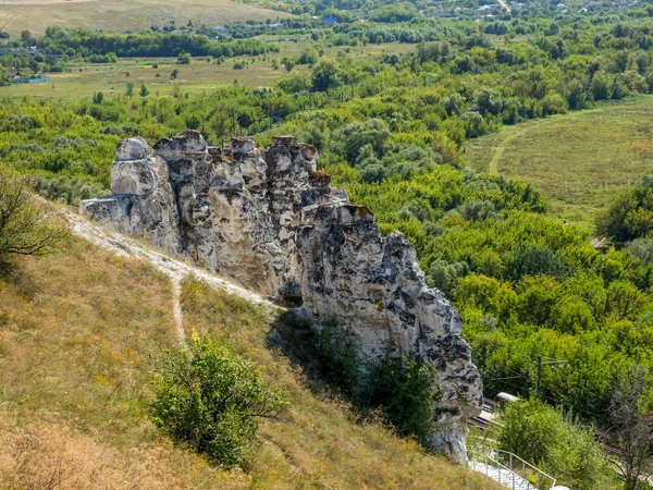 Rock Formations Slope Plateau Divnogorsk Reserve — Stock Photo, Image