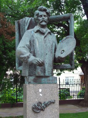 Krasnodar, Rusya - 06 Temmuz 2014: Repin Sanatçısı Anıtı