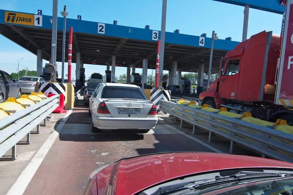 Voronezh Russland Juli 2014 Eintritt Den Kostenpflichtigen Abschnitt Der Autobahn — Stockfoto