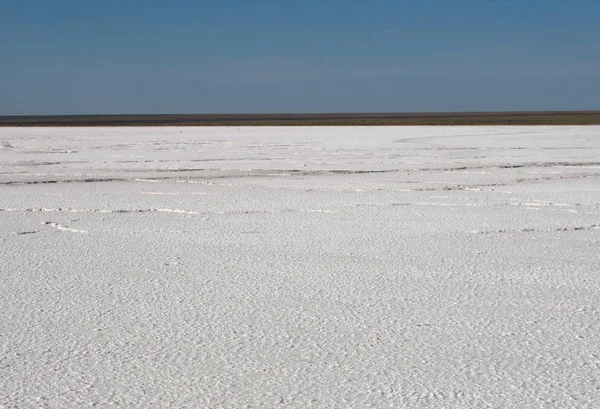 Krajobraz Salt Lake Elton Region Wołgograd Rosja — Zdjęcie stockowe