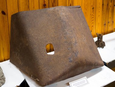 Lodeynoe Pole, Rusya-29 Mart 2019: bireysel tüfek kalkanı