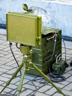 Murmansk, Rusya - 22 Nisan 2019: Kısa menzilli radar istasyonu Srb-5