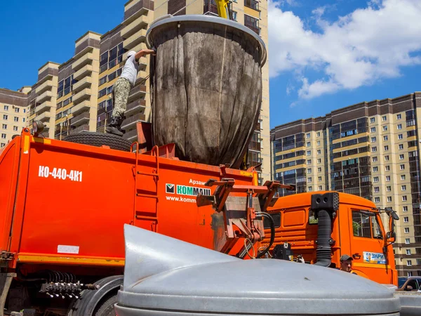 Voronezh Russland Mai 2019 Ein Weicher Container Aus Einem Unterirdischen — Stockfoto